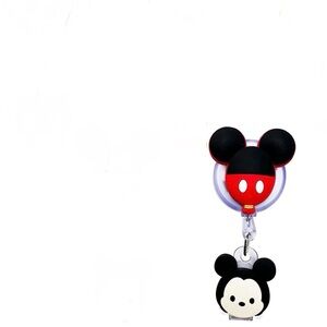 New Mickey Mouse Retractable Badge Holder 360 Degree Swivel Stretch to 23”